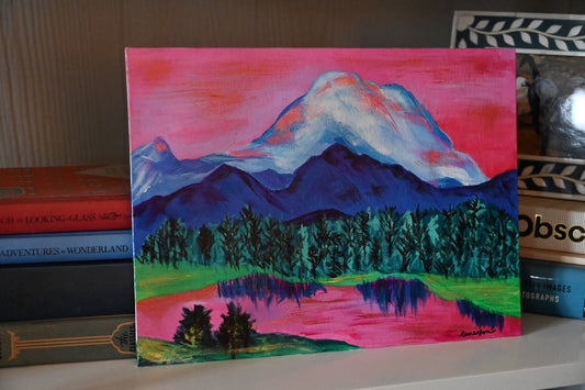 Pink Mountain Lake